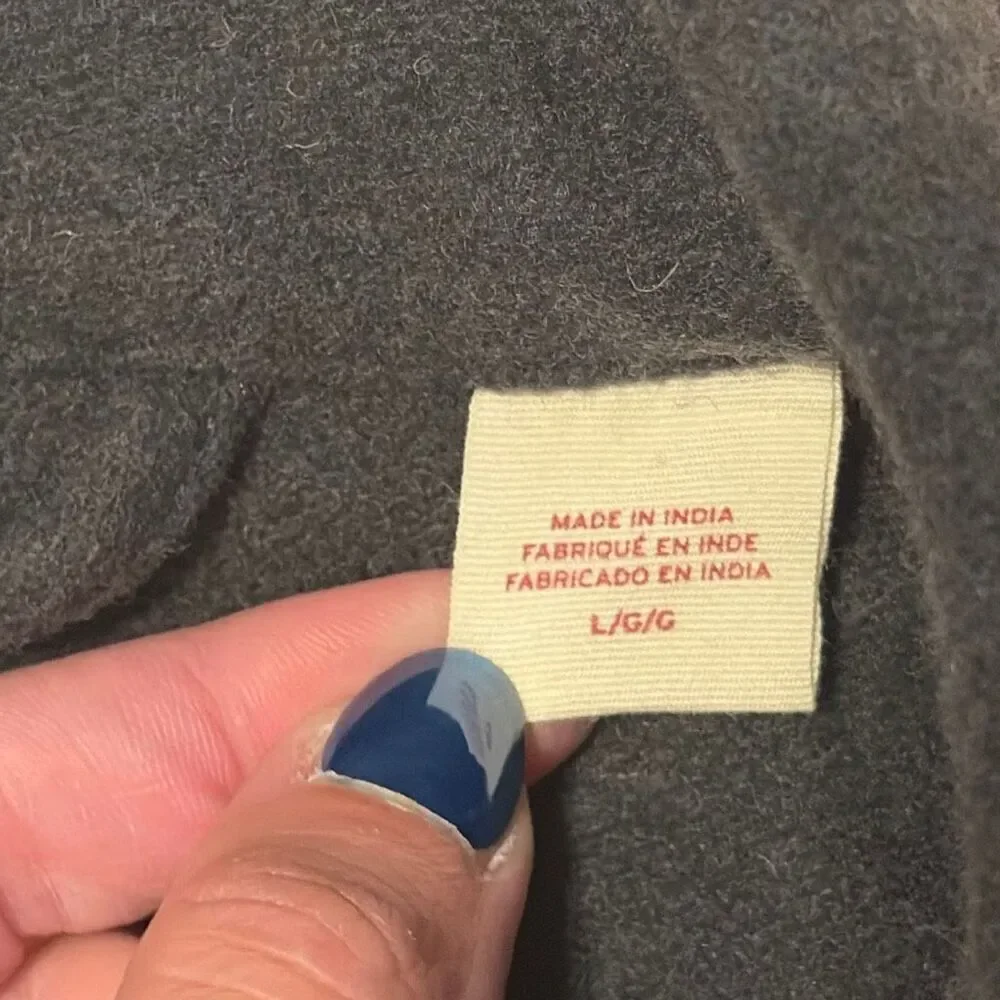 Levis‎ Charcoal GrayLakeshore Oversized Wool Blend Shacket Jacket Large
